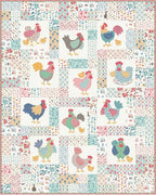 Wide Back Cook Book Floral Print in Cayenne by Lori Holt of Bee in my Bonnet; Approx. 107"/108" for Quilt Backing; Sold by the Yard