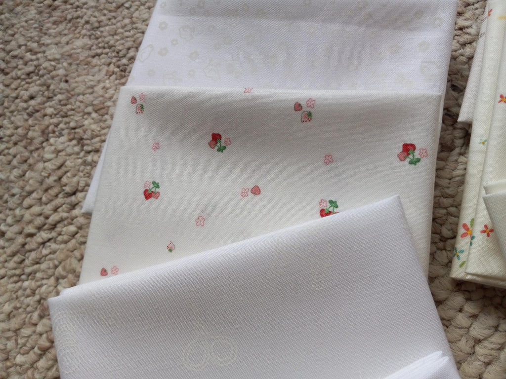Fruity Low Volume Fabric Bundle: Various Designers for Riley Blake Designs, 10 Piece Bundle of Quilting Cottons; Choose Your Cut