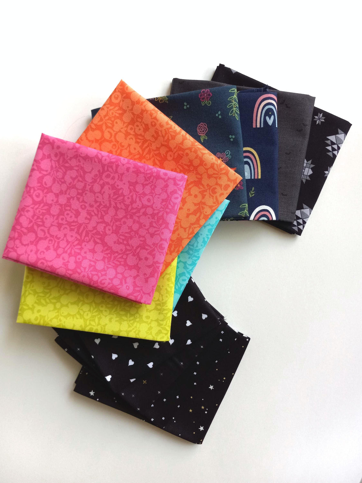 Midnight Garden-Inspired Fat Quarter Bundle from Various Designers; 12 Piece Bundle