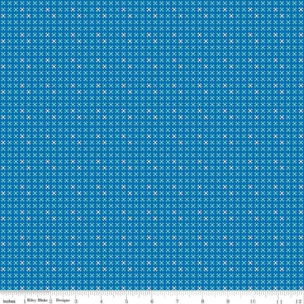 Oh Happy Day! Shoo Fly Blue by Sandy Gervais; Sold in Half Yard Increments