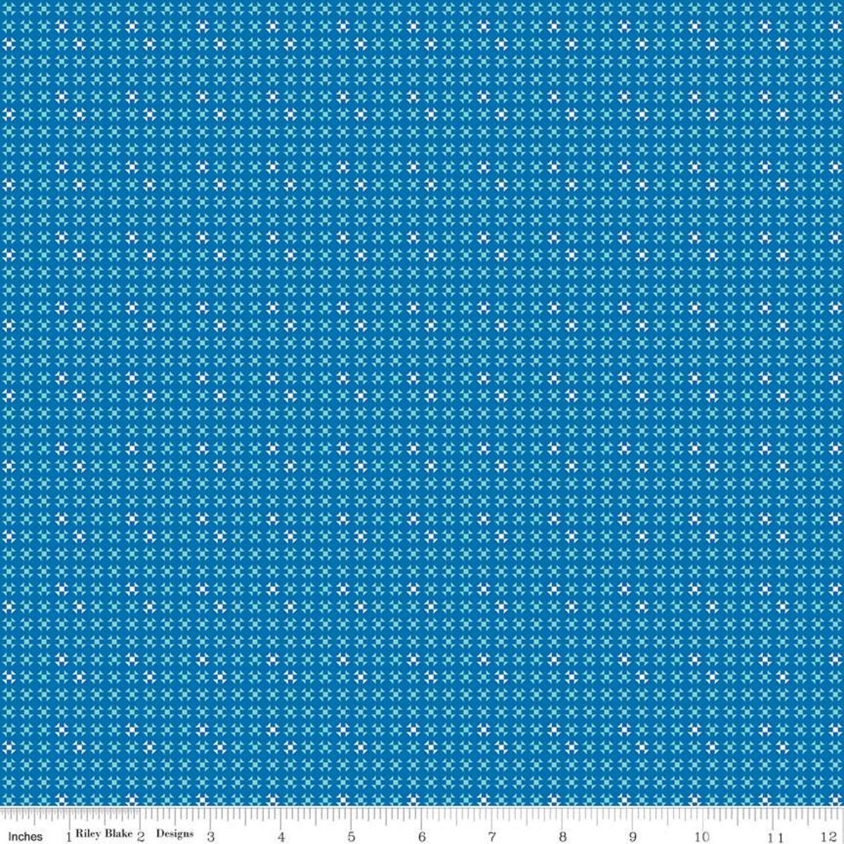 Oh Happy Day! Shoo Fly Blue by Sandy Gervais; Sold in Half Yard Increments