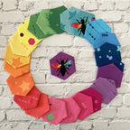 Create by Kristy Lea, 2 1/2 inch Rolie Polie, 40 piece Jelly Roll of fabric