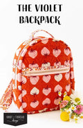 The Violet Backpack (Paper Pattern) by Knot and Thread Design; Finishes at Approx. 11" x 9" x 4"