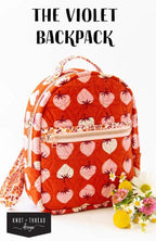 The Violet Backpack (Paper Pattern) by Knot and Thread Design; Finishes at Approx. 11" x 9" x 4"