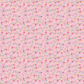 Gingerbread Kisses Lights on Pink by Doodlebug Designs; Sold in Half Yard Increments