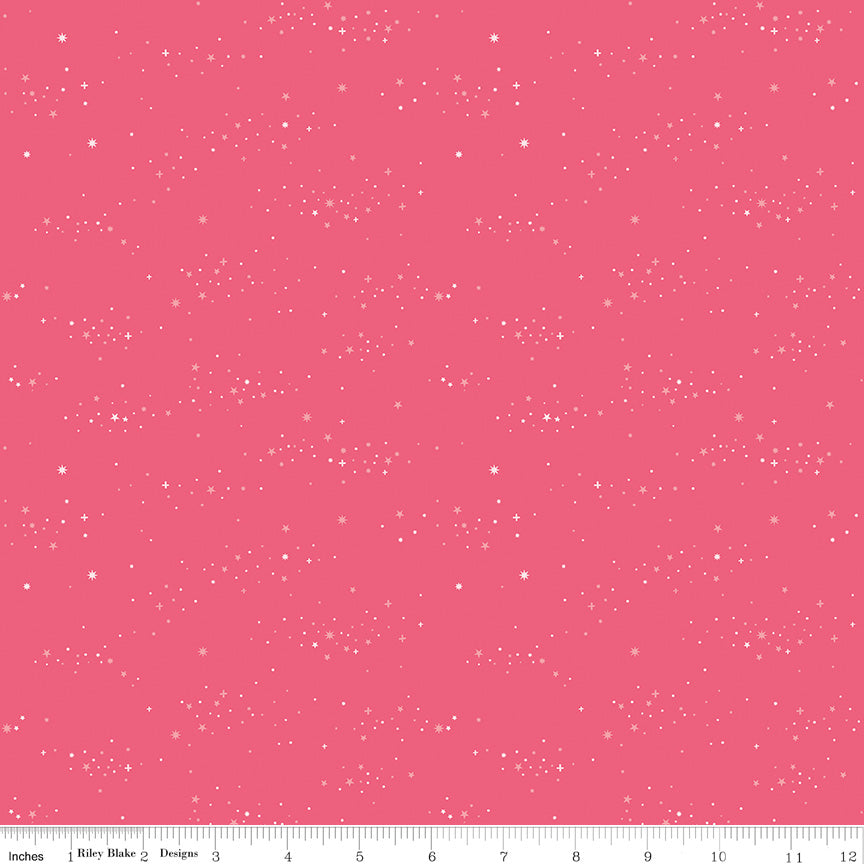 Essence Starlight in Hot Pink by Fran Gulick of Cotton and Joy; Sold in Half Yard Increments