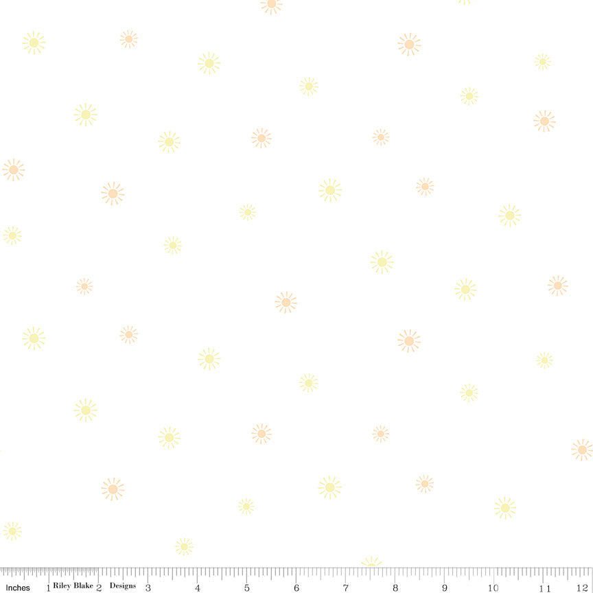 Sunny Days from Hush Hush 5 by Tara Reed; Sold in Half Yard Increments