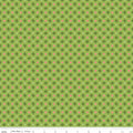 Awakening Petals on Kiwi Green by Cherry Guidry of Cherry Blossoms; Sold in Half Yard Increments