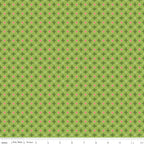 Awakening Petals on Kiwi Green by Cherry Guidry of Cherry Blossoms; Sold in Half Yard Increments