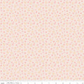 Farmer's Daughter Baby Chicks Background in Yellow and Coral by Lori Holt of Bee in my Bonnet; Sold in Half Yard Increments