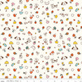 Serendipity 2 Toss on Cream by Minki Kim of Sewing Illustration; Sold in Half Yard Increments