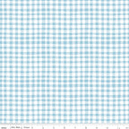 Firework Fields Gingham in Light Blue by Gracey Larson; Sold in Half Yard Increments