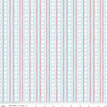 Firework Fields Stars and Stripes in Light Blue by Gracey Larson; Sold in Half Yard Increments