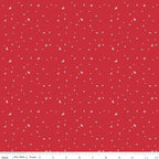Firework Fields Fireflies in Red by Gracey Larson; Sold in Half Yard Increments