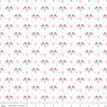Firework Fields Flags on White by Gracey Larson; Sold in Half Yard Increments