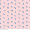 Firework Fields Floral on Light Pink by Gracey Larson; Sold in Half Yard Increments