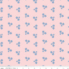Firework Fields Floral on Light Pink by Gracey Larson; Sold in Half Yard Increments