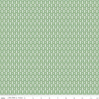 Claus & Co. Star Pattern in Green by Melissa Mortenson; Sold in Half Yard Increments
