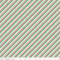 Claus & Co. Candy Cane Stripes (Multicolored) by Melissa Mortenson; Sold in Half Yard Increments