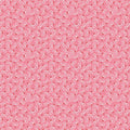 Cozy Christmas Holly on Pink by Lori Holt; Sold in Half Yard Increments