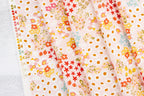 Cotton Nook Flowerbed in Pink by Minki Kim of Sewing Illustration; Sold in Half Yard Increments