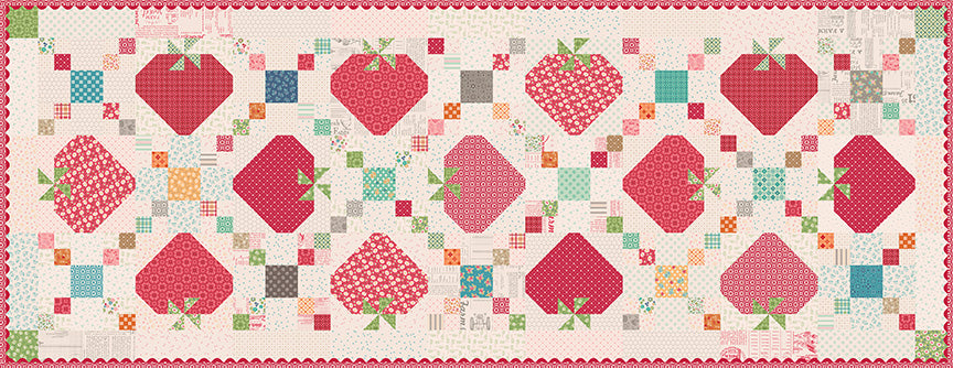 Sweet Strawberry Patch Runner Kit with Farmer's Daughter Collection by Lori Holt of Bee in my Bonnet