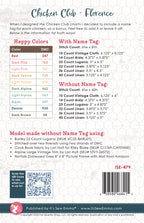 Florence Chicken Club #2 Cross Stitch PAPER PATTERN by Lori Holt of Bee in my Bonnet for It's Sew Emma