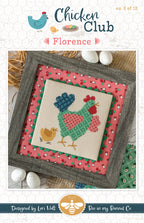 Florence Chicken Club #2 Cross Stitch PAPER PATTERN by Lori Holt of Bee in my Bonnet for It's Sew Emma