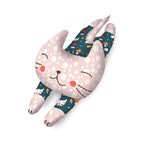 Serendipity 2 Pouch Panel by Minki Kim of Sewing Illustration; Makes 3 Pouches & a Kitty Cat