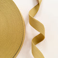 Minki Kim 1" Cotton Webbing in Mustard; Sold in 2.5 Yard Increments