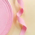 Minki Kim 1" Cotton Webbing in Baby Pink; Sold in 2.5 Yard Increments