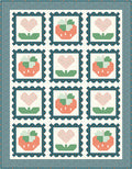 Spring Postage Quilt PAPER Pattern by Lamb Farm Designs; Traditionally Pieced; Makes a 59" x 77" Quilt