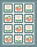 Spring Postage Quilt PAPER Pattern by Lamb Farm Designs; Traditionally Pieced; Makes a 59" x 77" Quilt