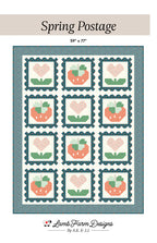 Spring Postage Quilt PAPER Pattern by Lamb Farm Designs; Traditionally Pieced; Makes a 59" x 77" Quilt