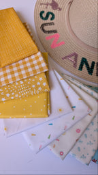 Summer Sunshine Fabric Bundle; 13 Piece Fat Quarter Quilting Bundle