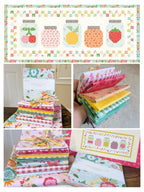 Runner Fabric Kit - In a Fruit Jar Summer Runner Pattern Included; Fabric from Summer Skies & Fireflies by Gracey Larson, Approx. 44" x 19"