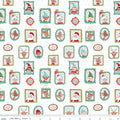 Claus & Co. Wallpaper in White Sparkle by Melissa Mortenson; Sold in Half Yard Increments