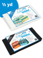 Half Yard, ByAnnie Soft and Stable White OR Black 100% Polyester Foam Stabilizer, 18" x 58"