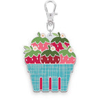 Berry Basket Enamel Happy Charm by Lori Holt of Bee in my Bonnet; Approx. 1.5" x 2"