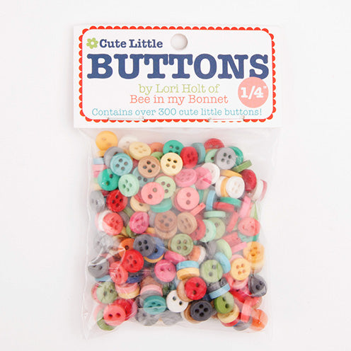 Cute Little Buttons Bag #1 by Lori Holt of Bee in my Bonnet, 1/4" buttons, 300 pieces