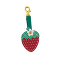 Leather Strawberry Charm by Lori Holt of Bee in my Bonnet; Approx. 2" x 4.25"