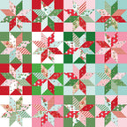 Claus & Co. Candy Cane Stripes (Multicolored) by Melissa Mortenson; Sold in Half Yard Increments