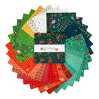 In From The Cold Main Print in Teal - by Heather Peterson of Anka's Treasures; Sold in Half Yard Increments