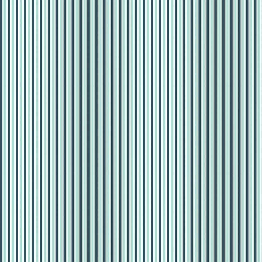Berry Market Stripes in Songbird by Beverly McCullough of Flamingo Toes; Sold in Half Yard Increments