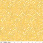 Get Your Cray-on with Crayola - Dense Doodle in Yellow; Sold in Half Yard Increments
