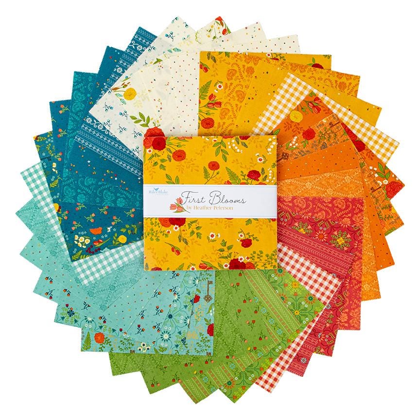 Quilt Kit for Tulip Festival - First Blooms Quilt by Heather Peterson of Anka's Treasures; Includes Paper Pattern