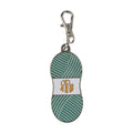 Chunky Thread Enamel Happy Charm by Lori Holt of Bee in my Bonnet; Color: Sea Glass; Approx. 2 cm x 5 cm zipper pull