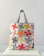 Minki Kim Quilter’s Big Tote PAPER Pattern; Finished size is 20" W x 16" H x 6" D