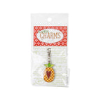 Happy Pineapple Enamel Happy Charm for Home Town Collection by Lori Holt of Bee in my Bonnet; Approx. 1" x 1.75" zipper pull charm