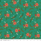 In From The Cold Main Print in Teal - by Heather Peterson of Anka's Treasures; Sold in Half Yard Increments